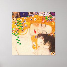 Gustav Klimt - Mutter- und Kinderposter Leinwanddruck