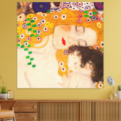 Gustav Klimt - Mutter- und Kinderposter Leinwanddruck (Insitu (Wohnzimmer))