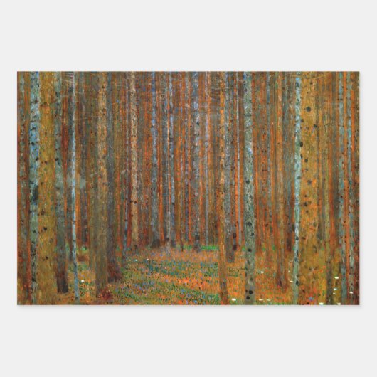 Gustav Klimt - Natur/Landschaftsauswahl Geschenkpapier Set (Vorderseite)