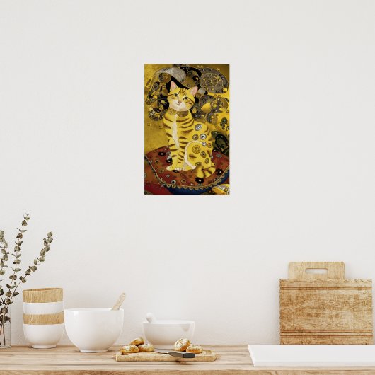 Gustav Klimt niedlicher Katzenlöffel, Gustav klimt Poster (Küche)