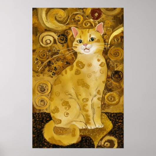 Gustav Klimt niedlicher Katzenlöffel, Gustav klimt Poster (Vorne)