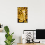 Gustav Klimt niedlicher Katzenlöffel, Gustav klimt Poster (Heimbüro)