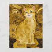 Gustav Klimt niedlicher Katzenlöffel, Gustav klimt Postkarte (Vorderseite)