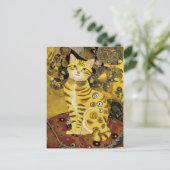 Gustav Klimt niedlicher Katzenlöffel, Gustav klimt Postkarte (Stehend Vorderseite)