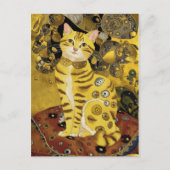Gustav Klimt niedlicher Katzenlöffel, Gustav klimt Postkarte (Vorderseite)