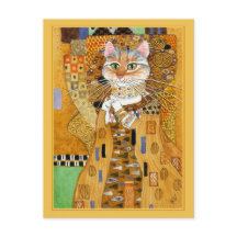 Gustav Klimt niedlicher Katzenlöffel
