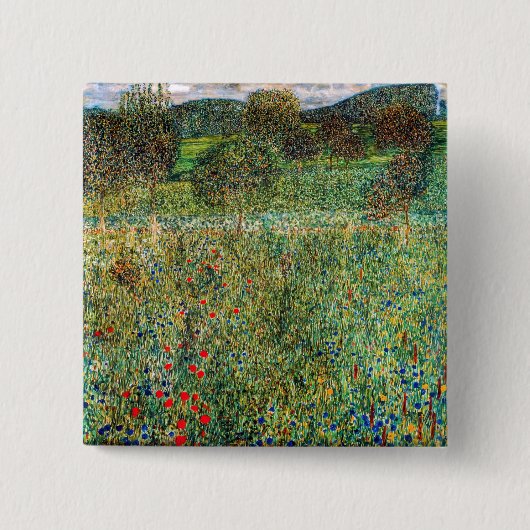 Gustav Klimt - Obstgarten Button (Vorderseite)