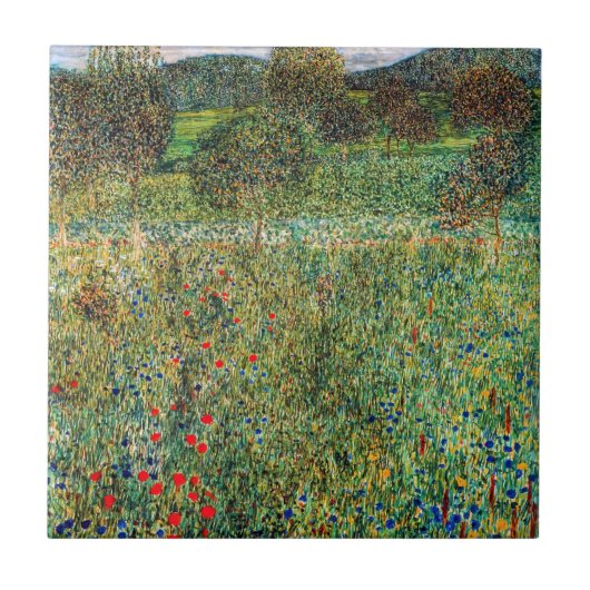 Gustav Klimt - Obstgarten Fliese (Vorderseite)