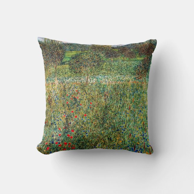 Gustav Klimt - Orchard Kissen (Vorderseite)