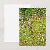 Gustav Klimt Orchard mit Rose Begleitkarte (Vorne/Hinten)