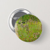 Gustav Klimt Orchard mit Rose Button (Vorne & Hinten)