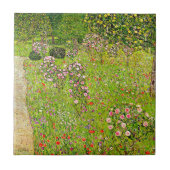 Gustav Klimt Orchard mit Rose Fliese (Vorderseite)