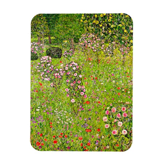 Gustav Klimt Orchard mit Rose Magnet (Vertikal)