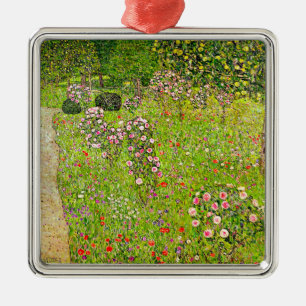 Gustav Klimt Orchard mit Rose Ornament Aus Metall