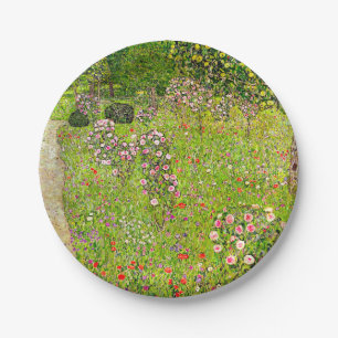Gustav Klimt Orchard mit Rose Pappteller