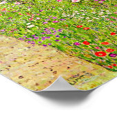 Gustav Klimt Orchard mit Rose Poster (Ecke)