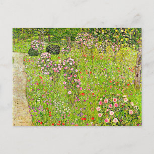 Gustav Klimt Orchard mit Rose Postkarte