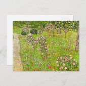 Gustav Klimt Orchard mit Rose Postkarte (Vorne/Hinten)