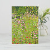 Gustav Klimt Orchard mit Rose Save The Date (Stehend Vorderseite)