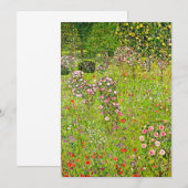 Gustav Klimt Orchard mit Rose Save The Date (Vorne/Hinten)