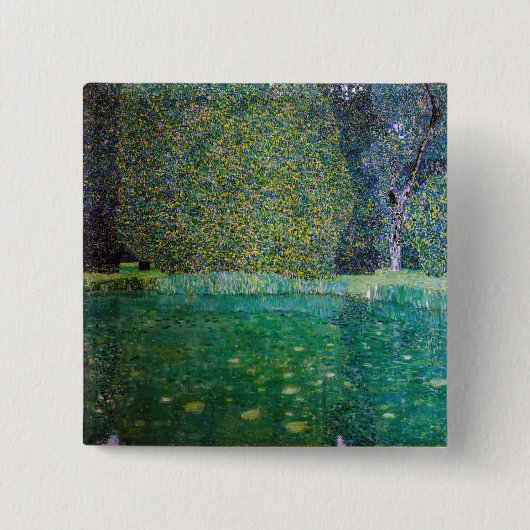 Gustav Klimt - Park Schloss Kammer am Attersee Button (Vorderseite)