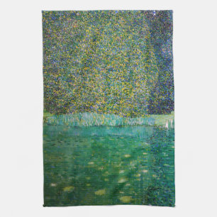 Gustav Klimt - Park Schloss Kammer am Attersee Geschirrtuch