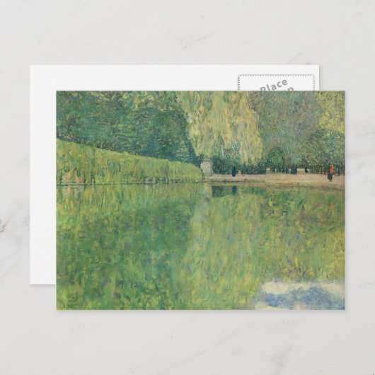 Gustav Klimt- Park Schönbrunn Postkarte (Vorne/Hinten)