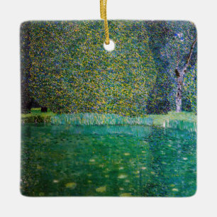 Gustav Klimt - Park von Schloss Kammer am Attersee Keramikornament