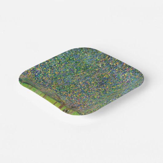 Gustav Klimt - Pear Tree Floor Pappteller (Gewinkelt)