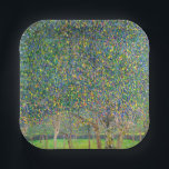 Gustav Klimt - Pear Tree Floor Pappteller<br><div class="desc">Birnbaum - Gustav Klimt,  Öl auf Leinwand,  1903</div>