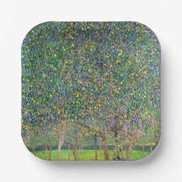 Gustav Klimt - Pear Tree Floor Pappteller