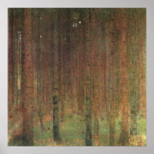 Gustav Klimt - Pine Trees, 1902 Poster