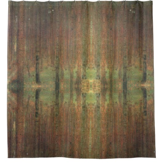 Gustav Klimt Pine Trees Duschvorhang (Vorderseite)