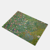 Gustav Klimt Pink Blume Fußmatte (Schrägansicht)