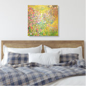 Gustav Klimt Pink Blume Leinwanddruck (Insitu (Schlafzimmer))