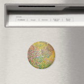 Gustav Klimt Pink Blume Magnet (In Situ (Geschirrspüler))