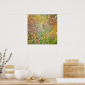 Gustav Klimt Pink Blume Poster (Küche)
