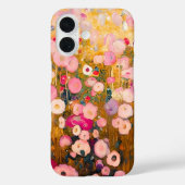 Gustav Klimt Pink Flower Garden Artistic Case (Rückseite)