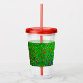 Gustav Klimt Poppy Field Acryltrinkbecher (Vorderseite)