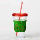 Gustav Klimt Poppy Field Acryltrinkbecher (Rückseite)