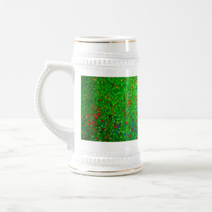 Gustav Klimt Poppy Field Bierglas