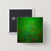 Gustav Klimt Poppy Field Button (Vorne & Hinten)