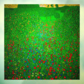 Gustav Klimt Poppy Field Fensteraufkleber (Blatt 3)