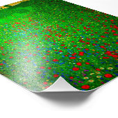 Gustav Klimt Poppy Field Fotodruck (Ecke)