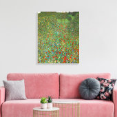 Gustav Klimt Poppy Field Leinwanddruck (Insitu (Wohnzimmer))