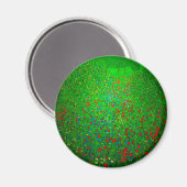 Gustav Klimt Poppy Field Magnet (Vorderseite/Rückseite)