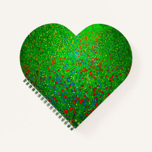 Gustav Klimt Poppy Field Notizblock