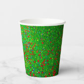 Gustav Klimt Poppy Field Pappbecher (Rückseite)