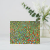 Gustav Klimt Poppy Field Postcard Postkarte (Stehend Vorderseite)
