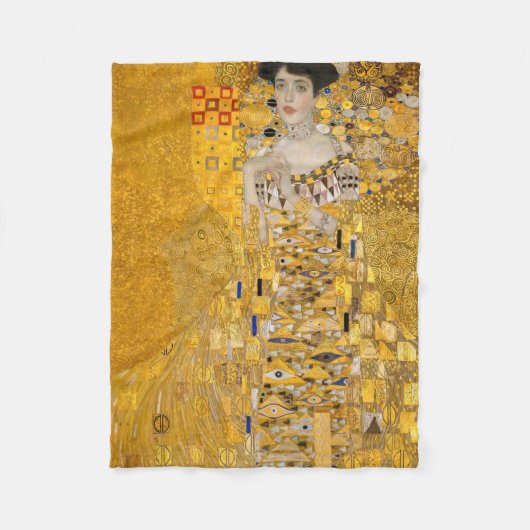 Gustav Klimt - Portrait Adele Bloch-Bauer I Fleecedecke (Vorderseite)